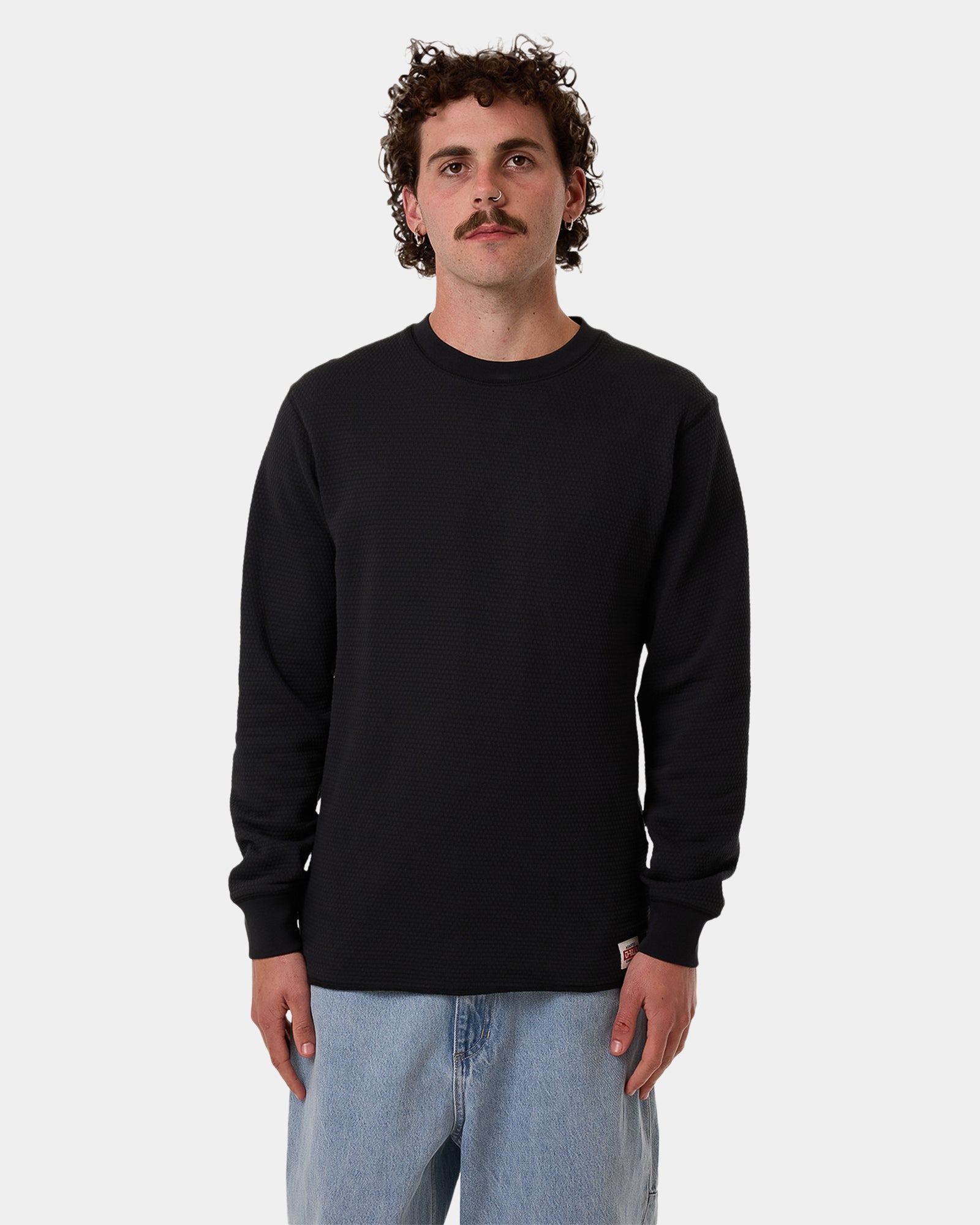 Buy Mens Adapted Waffle Long Sleeve T-Shirt by Thrills | Amazon