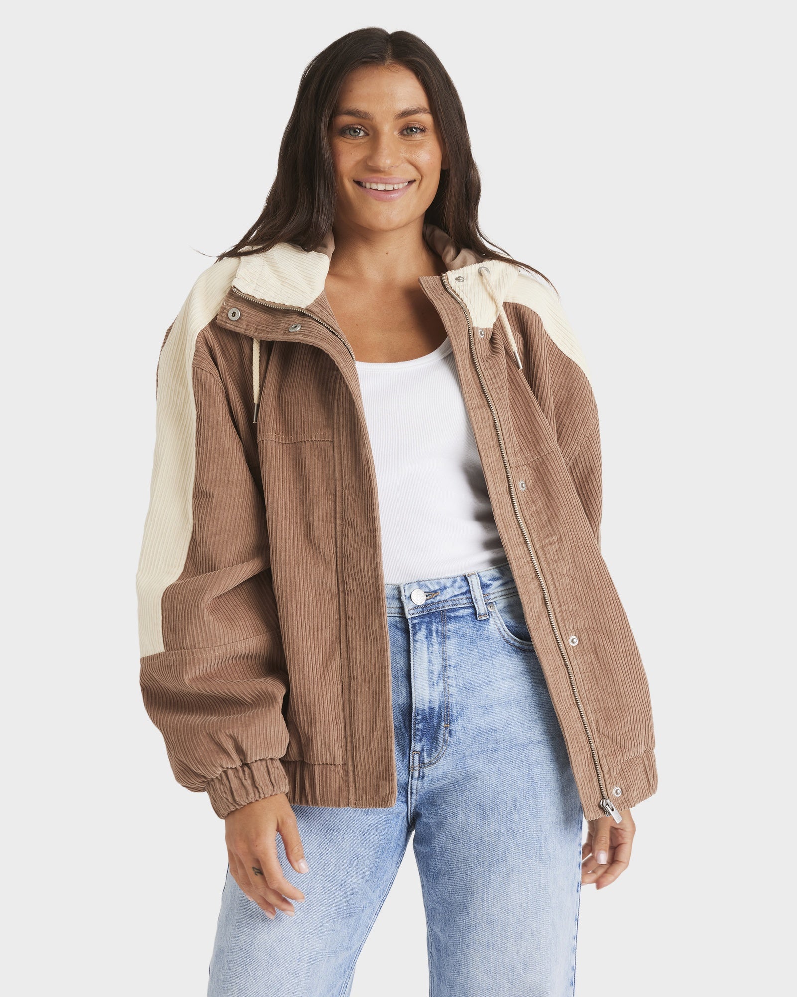 Buy Womens Duo Corduroy Bomber Jacket by Roxy | Amazon Surf NZ
