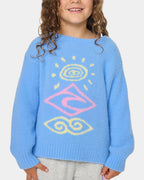 Girls 2-7 Ride The Wave Knitwear Crew Neck