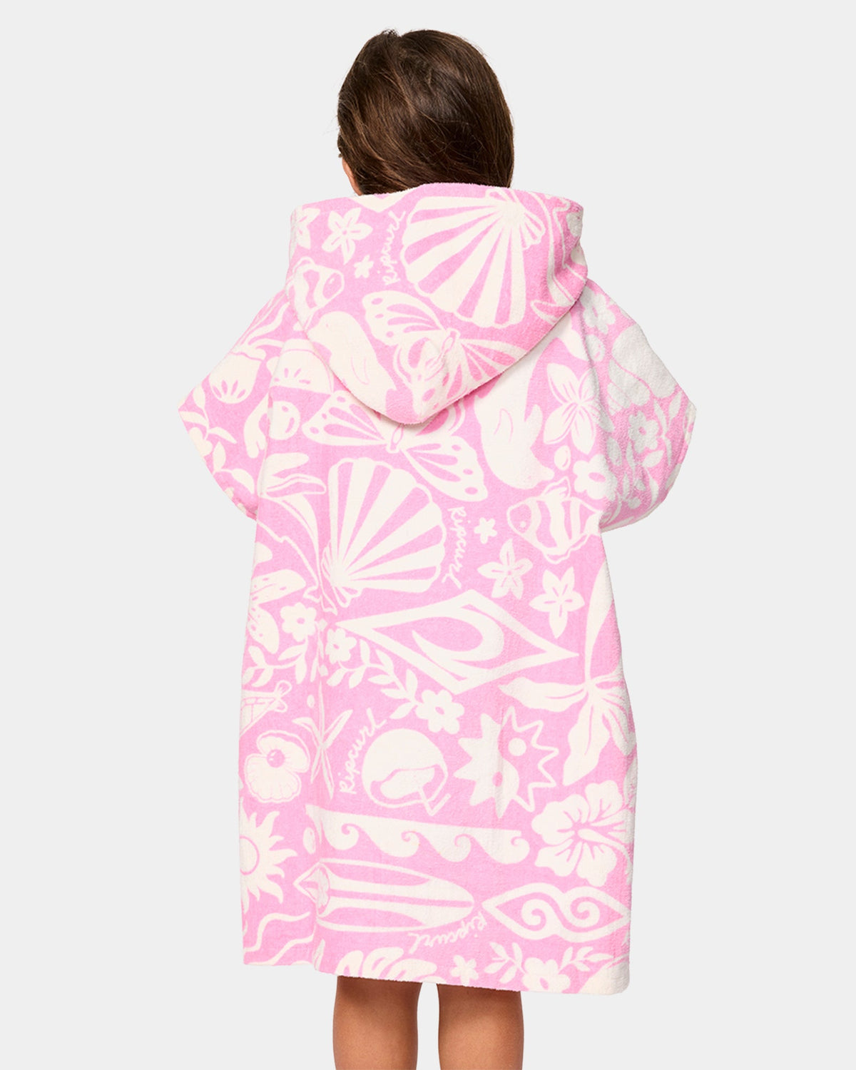 Girl 2-7 Mixed Snap Hooded Towel