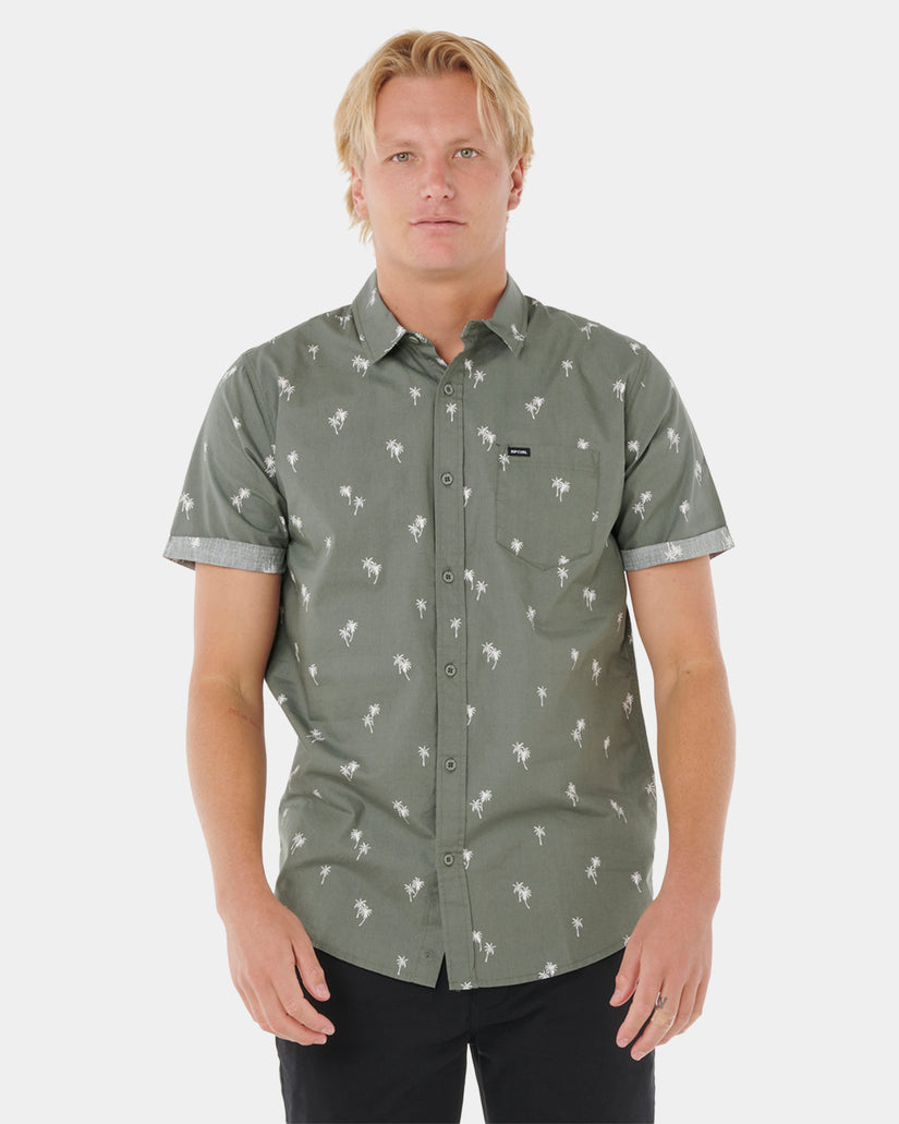 Mens Paradise Palms Short Sleeve Shirt