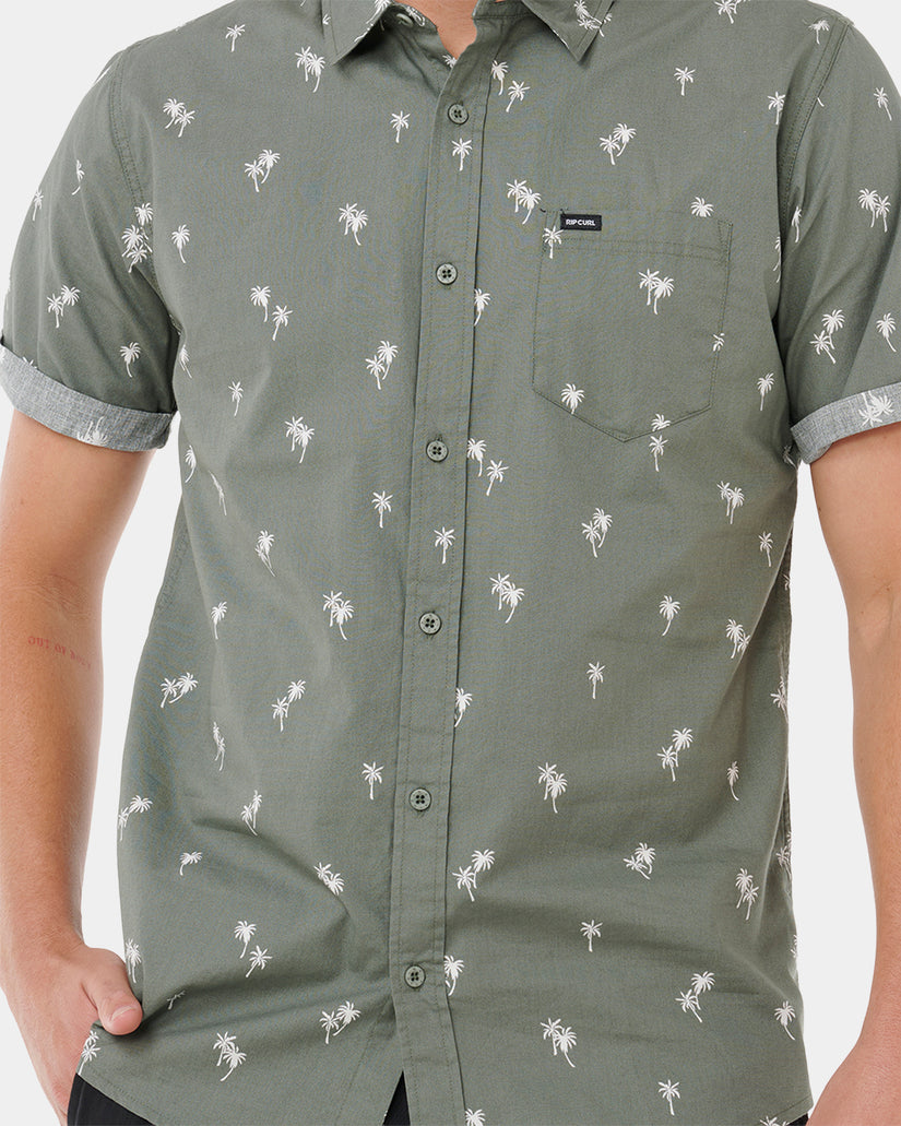 Mens Paradise Palms Short Sleeve Shirt