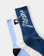Mens Retro 3 Pack Crew Socks