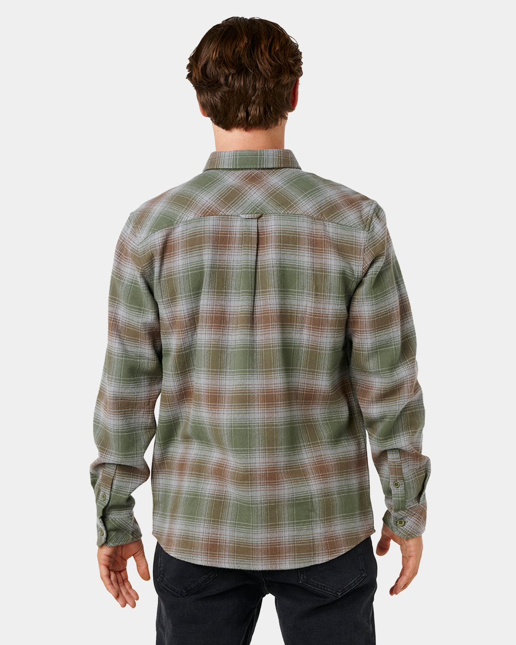 Mens Count Flannel Long Sleeve Shirt