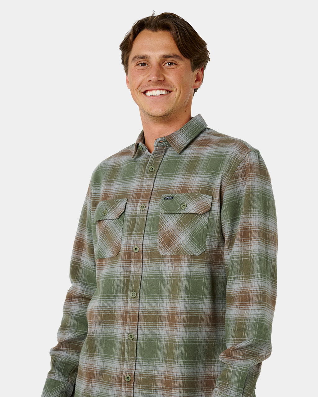 Mens Count Flannel Long Sleeve Shirt