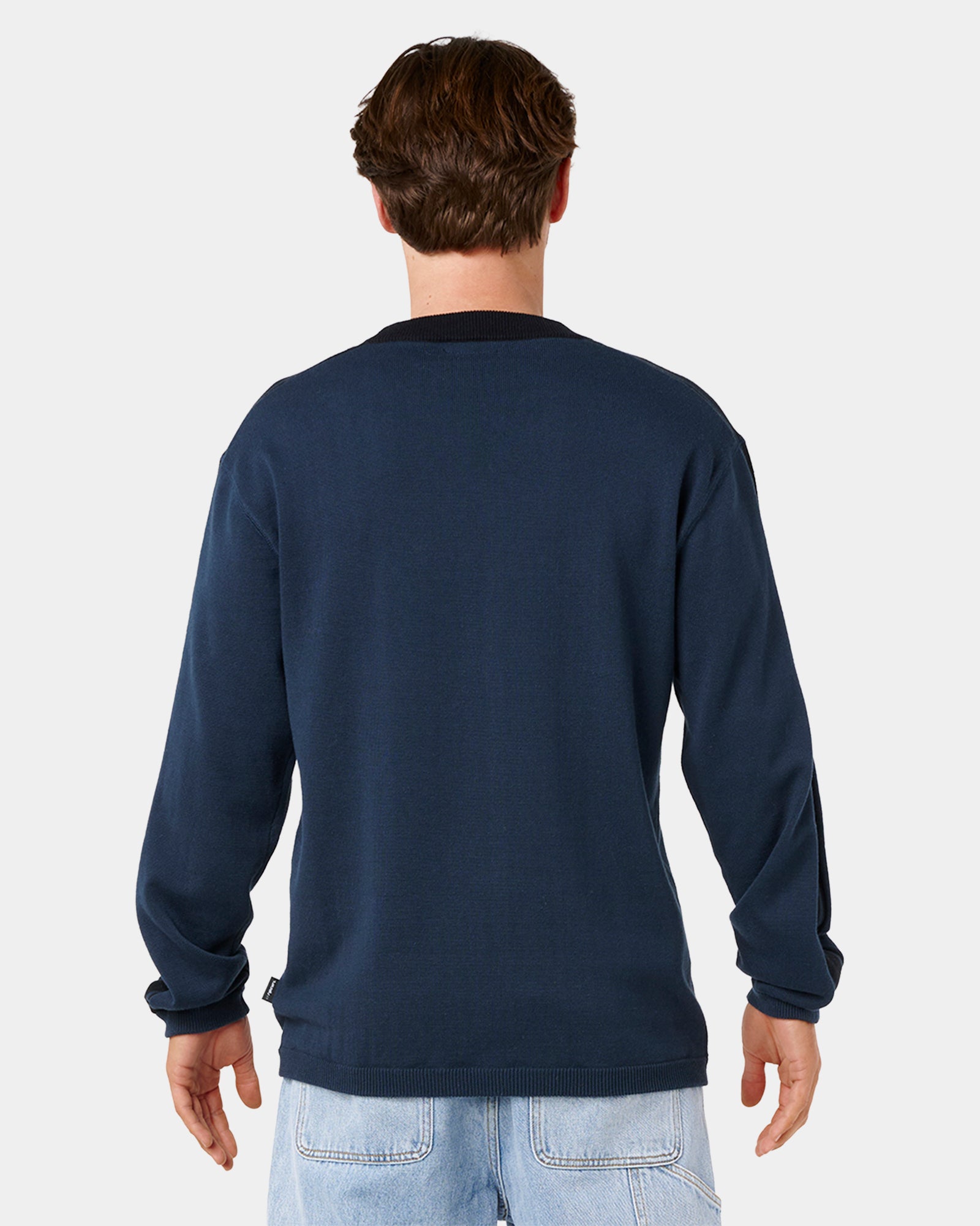 Mens Panel Beater Knit Crew Neck