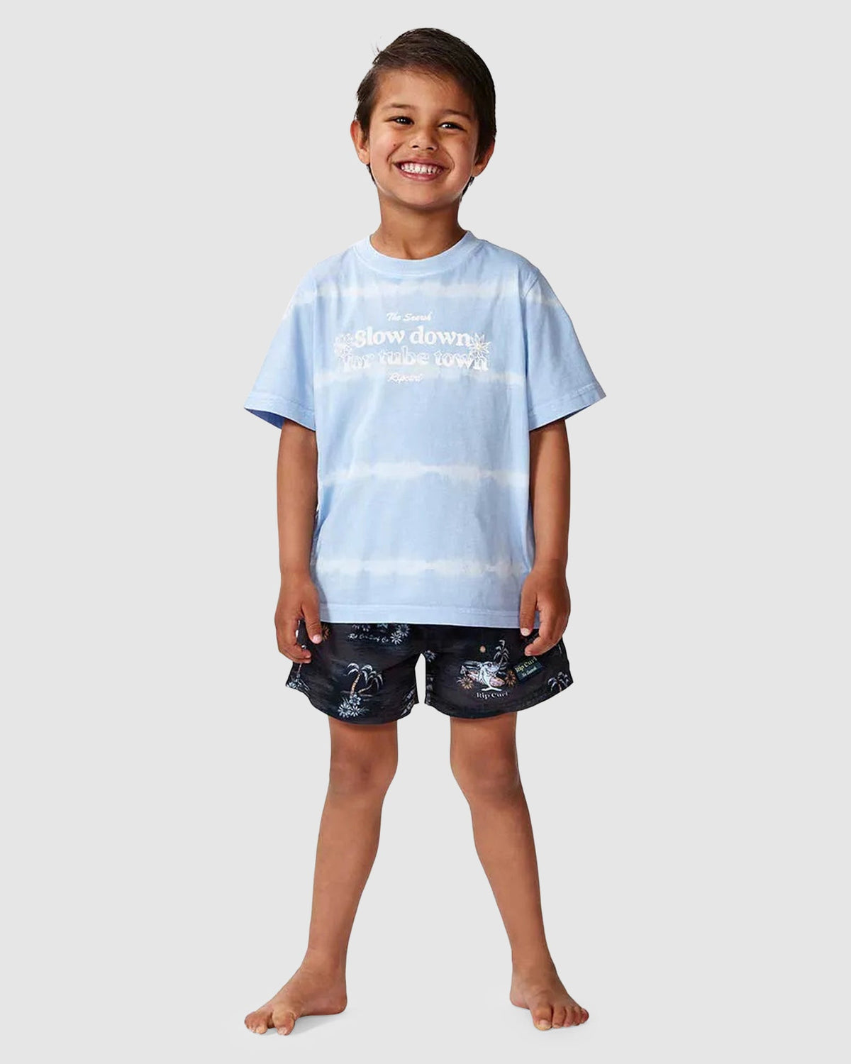BOYS 2-7 SHRED TOWN SLOGAN T-SHIRT