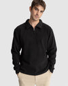 Mens Oskar Quarter Zip Reverse Fleece Jumper