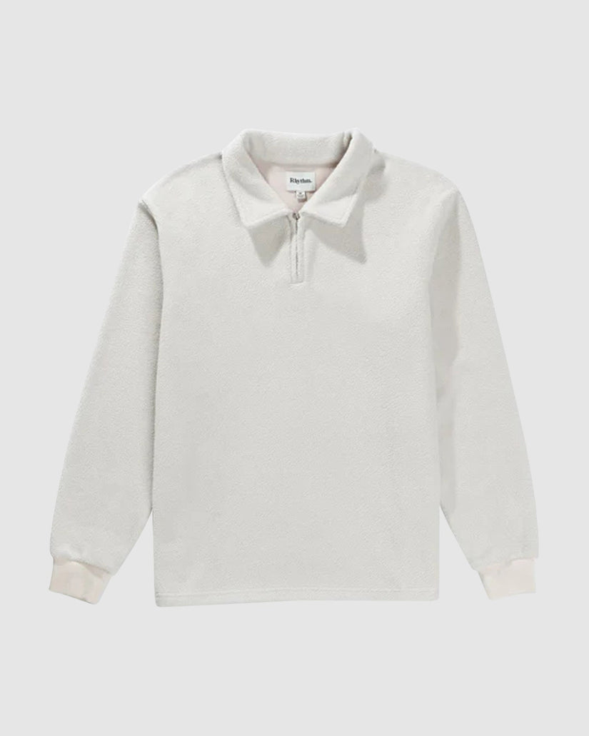 Mens Oskar Quarter Zip Reverse Fleece Jumper