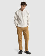 Mens Oskar Quarter Zip Reverse Fleece Jumper
