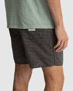 MENS LINEN CHECK JAM BOARDSHORTS