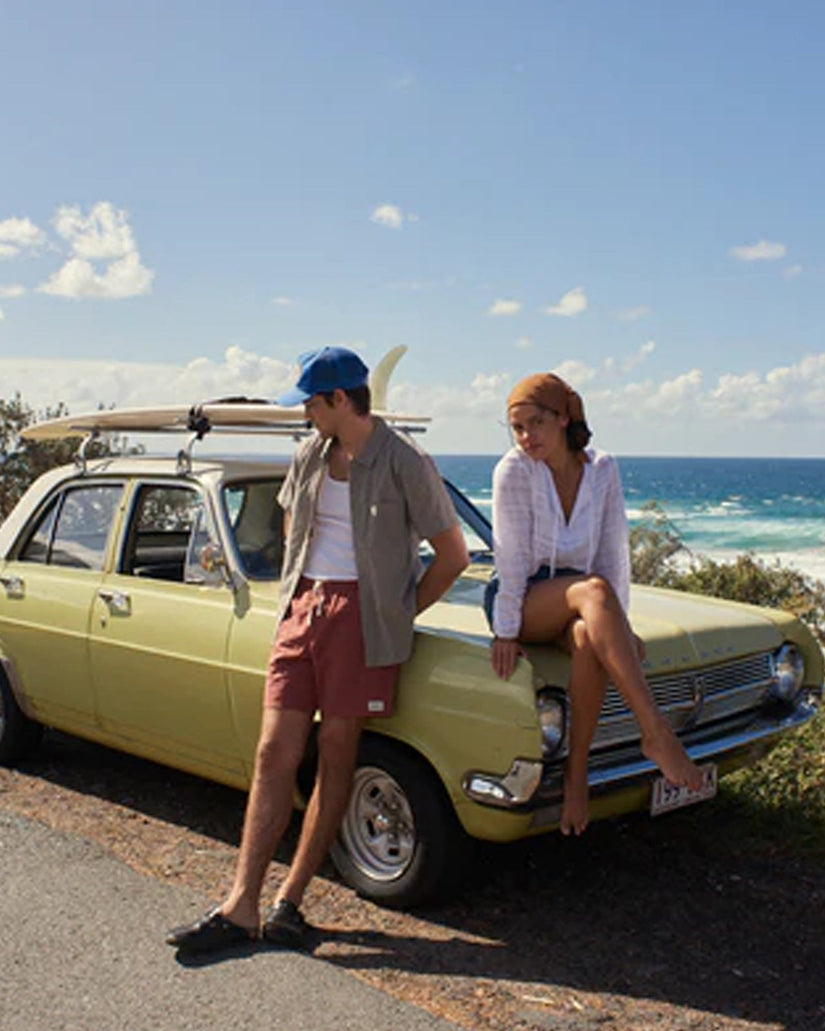 MENS LINEN CHECK SHORT SLEEVE SHIRT