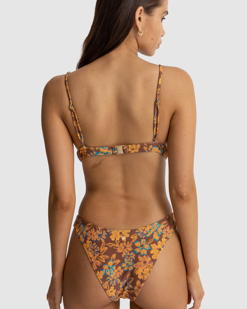 WOMENS OASIS FLORAL UNDERWIRE BIKINI TOP