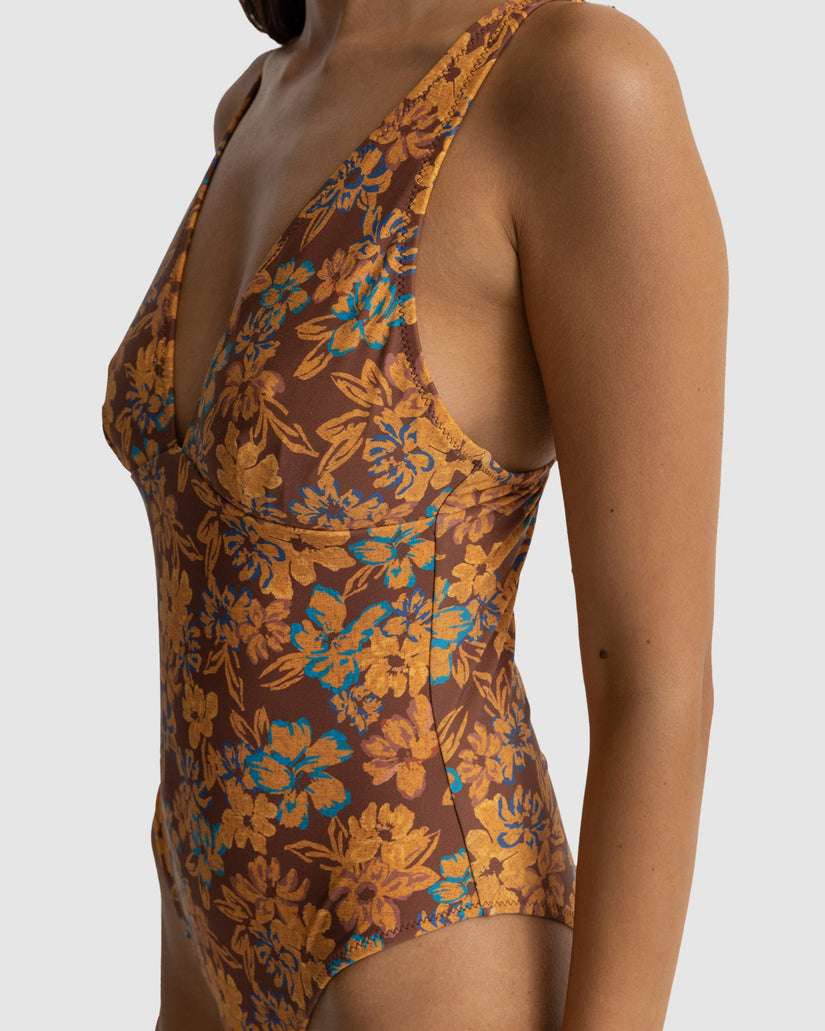 WOMENS OASIS FLORAL CLASSIC ONE PIECE SWIMSUIT