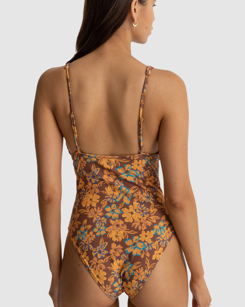 WOMENS OASIS FLORAL CLASSIC ONE PIECE SWIMSUIT