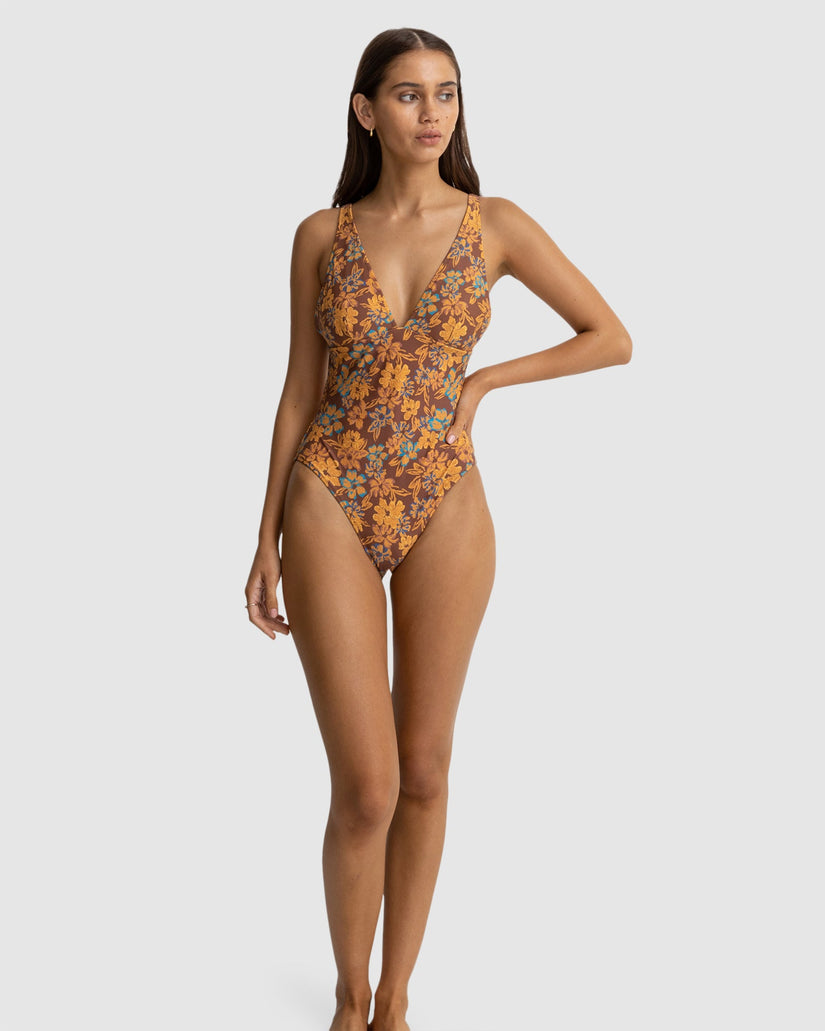 WOMENS OASIS FLORAL CLASSIC ONE PIECE SWIMSUIT
