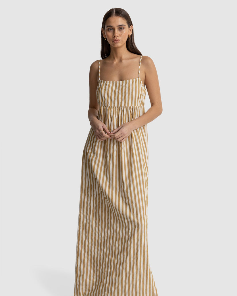 WOMENS GOODTIMES STRIPE MAXI DRESS