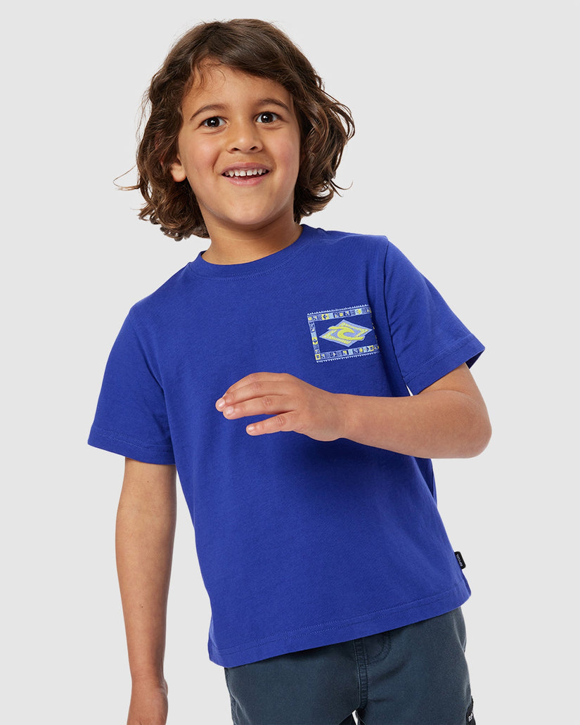 BOYS 2-7 TUBE TOWN LOGO T-SHIRT