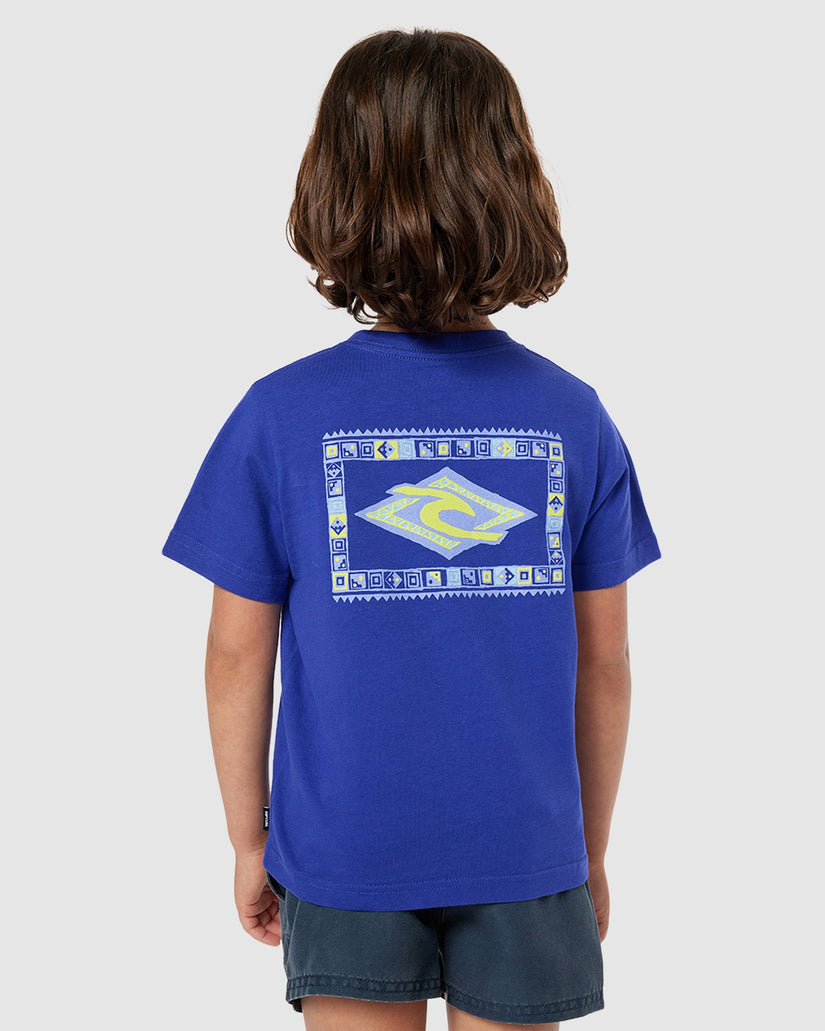 BOYS 2-7 TUBE TOWN LOGO T-SHIRT