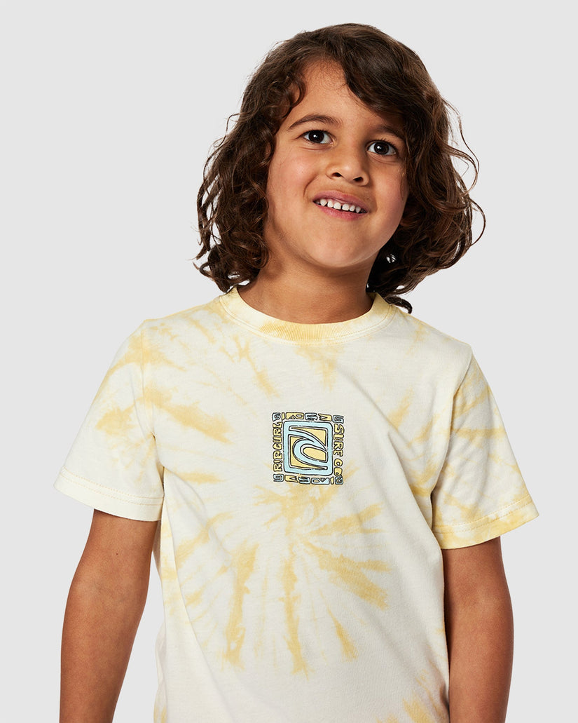 BOYS 2-7TUBE TIE DYE T-SHIRT