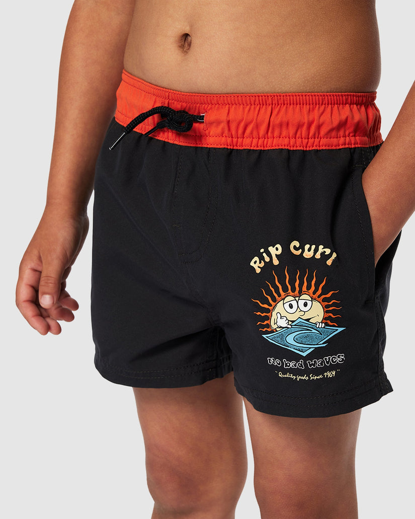 BOYS 2-7 SUN SHAKAH VOLLEY BOARDSHORTS