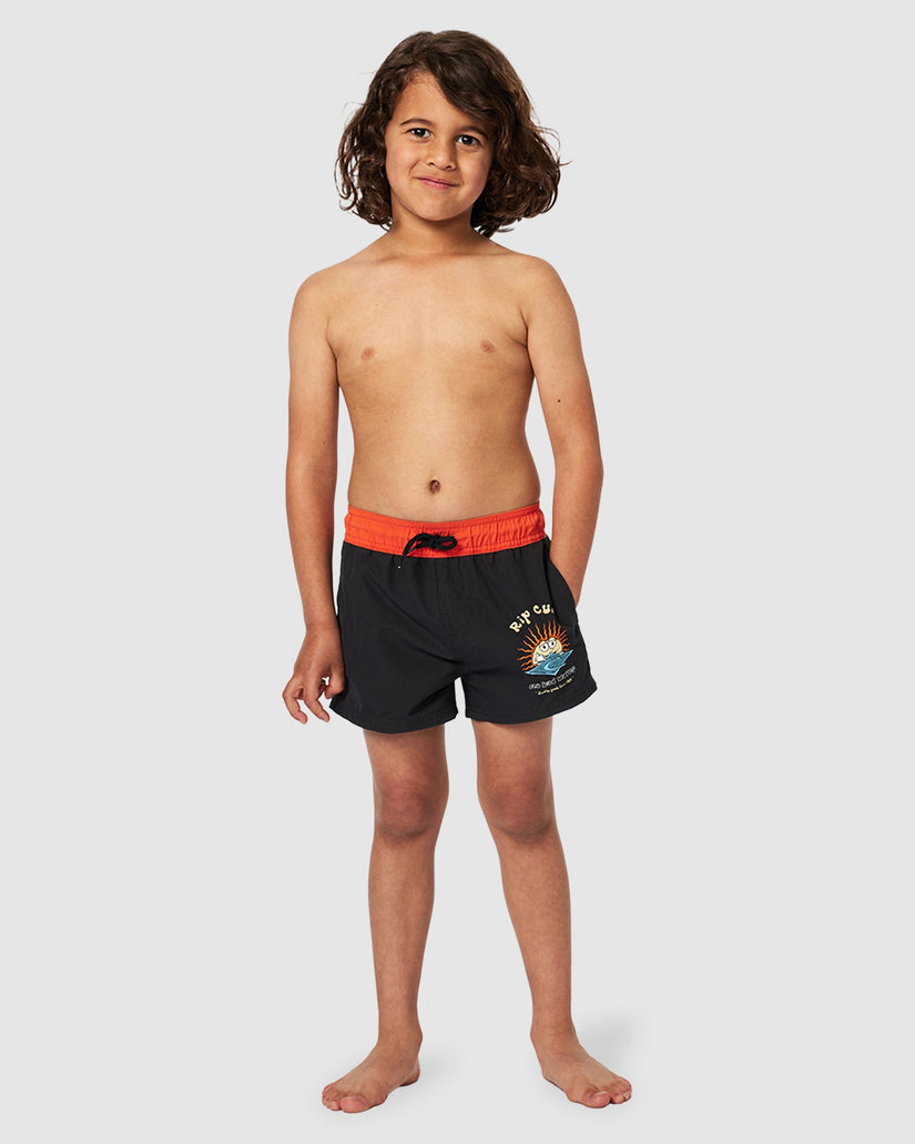 BOYS 2-7 SUN SHAKAH VOLLEY BOARDSHORTS