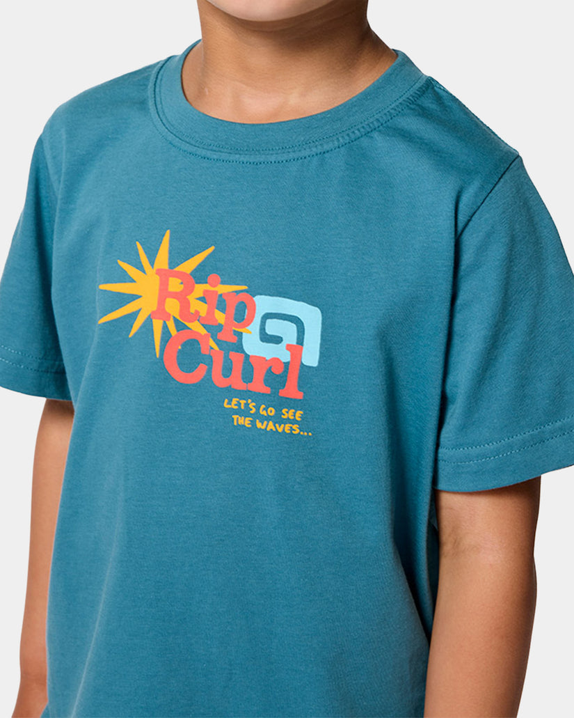 Boys 2-7 lets See The Waves T-Shirt