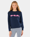 Girls 8-14 Neon Isles Hibiscus Crew Neck