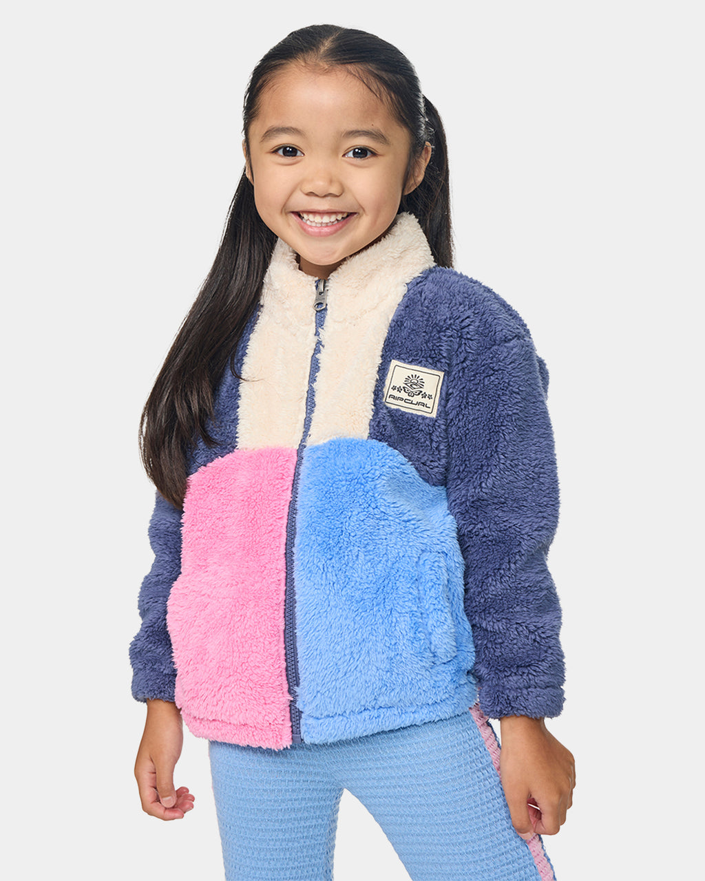 Girls 2-7 Surf Block Polar Fleece Jacket