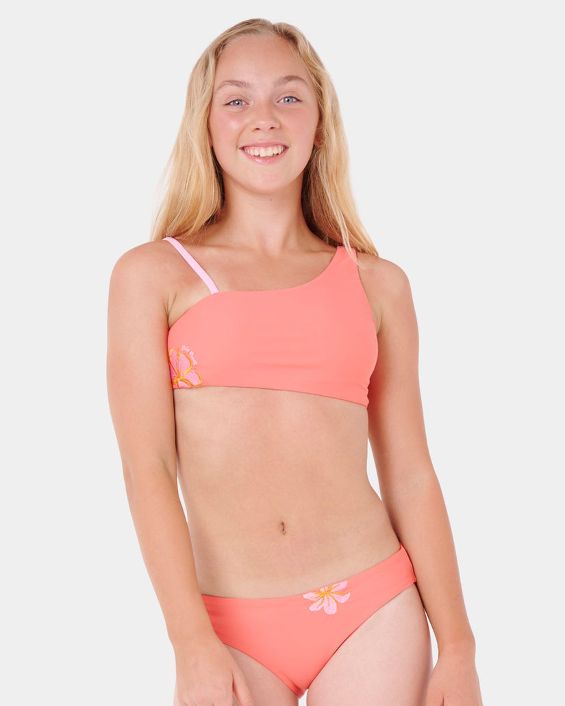 Girls 8-16 Paradise Patchy Two Pieces Swimsuit