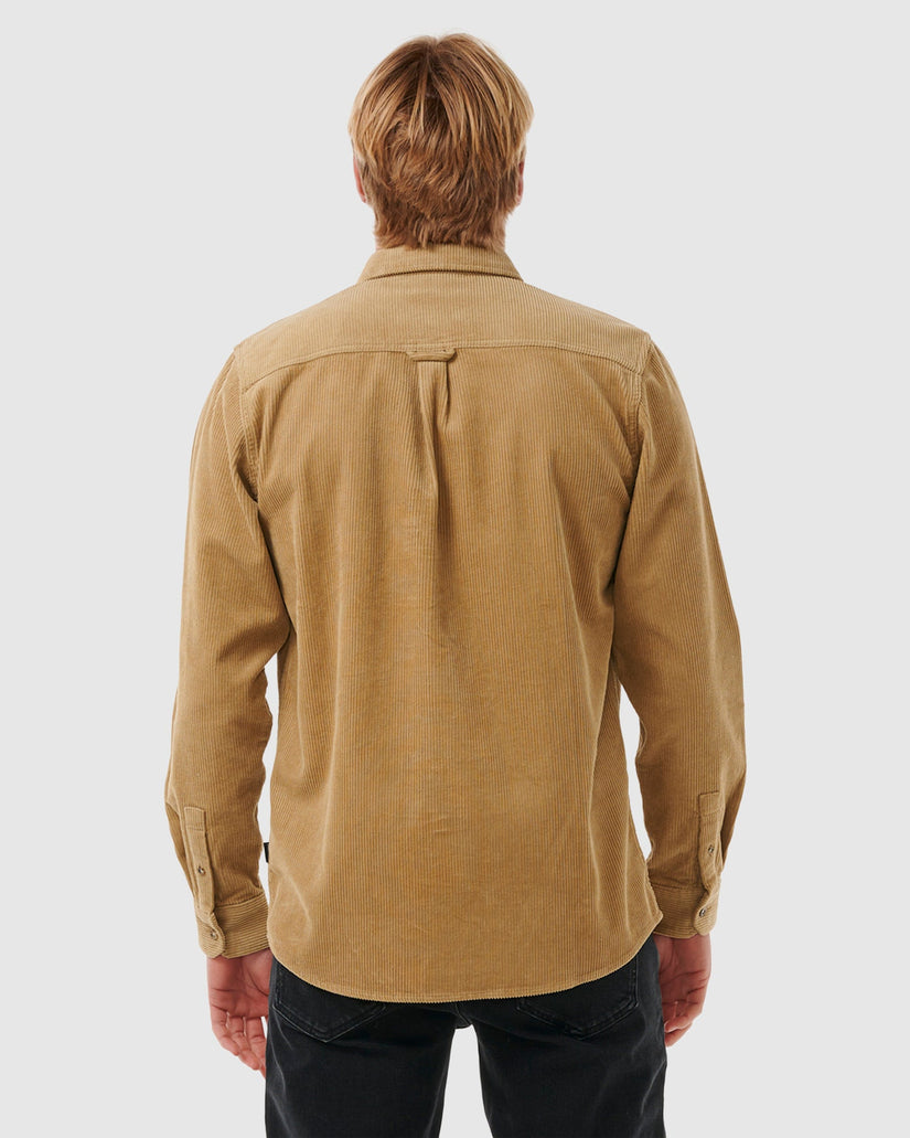 Mens Classic Surf Corduroy Long Sleeve Shirt