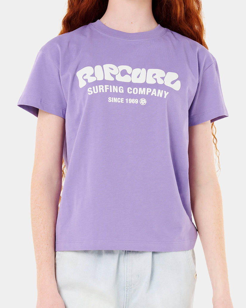 Girls 8-14 Surf Puff Relaxed Tee