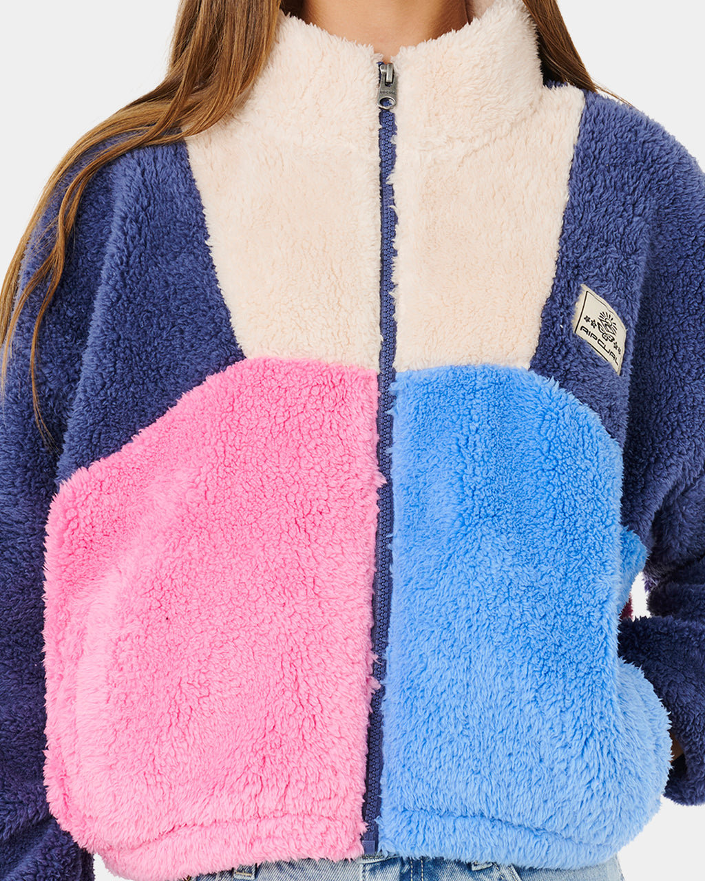 Girls 8-14 Block Party Fleece Jacket