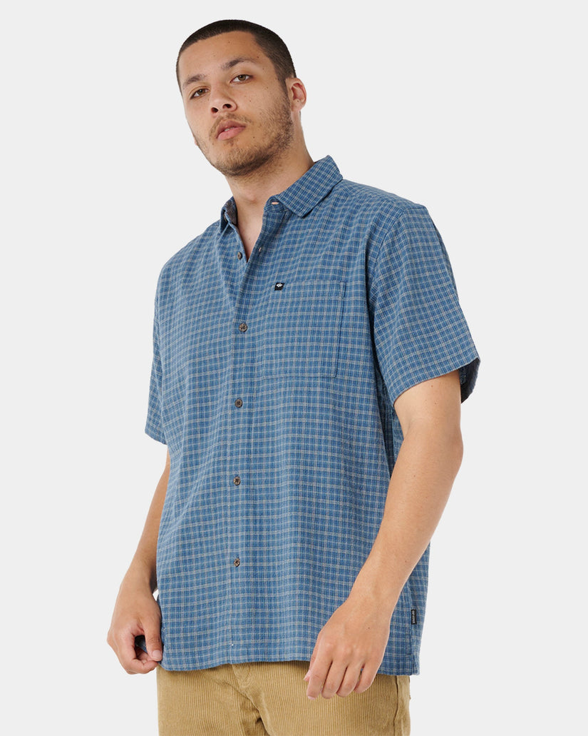 Mens Classic Surf Check Short Sleeve Shirt