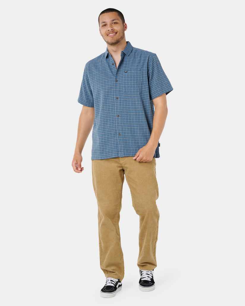 Mens Classic Surf Check Short Sleeve Shirt