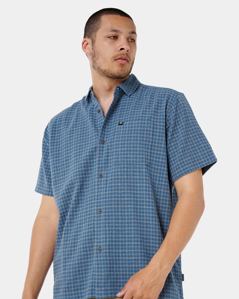 Mens Classic Surf Check Short Sleeve Shirt