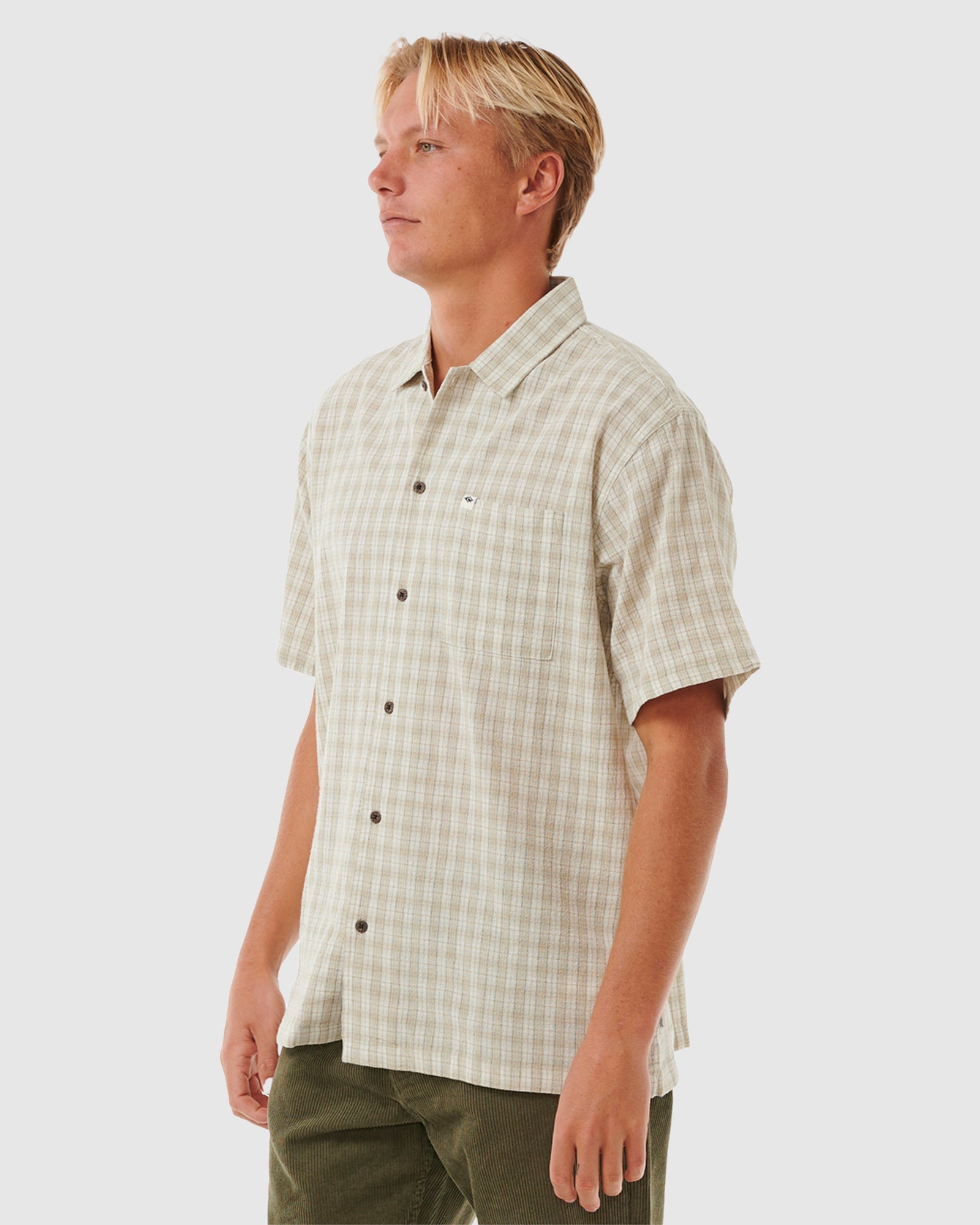 MENS CLASSIC SURF CHECK SHORT SLEEVE SHIRT