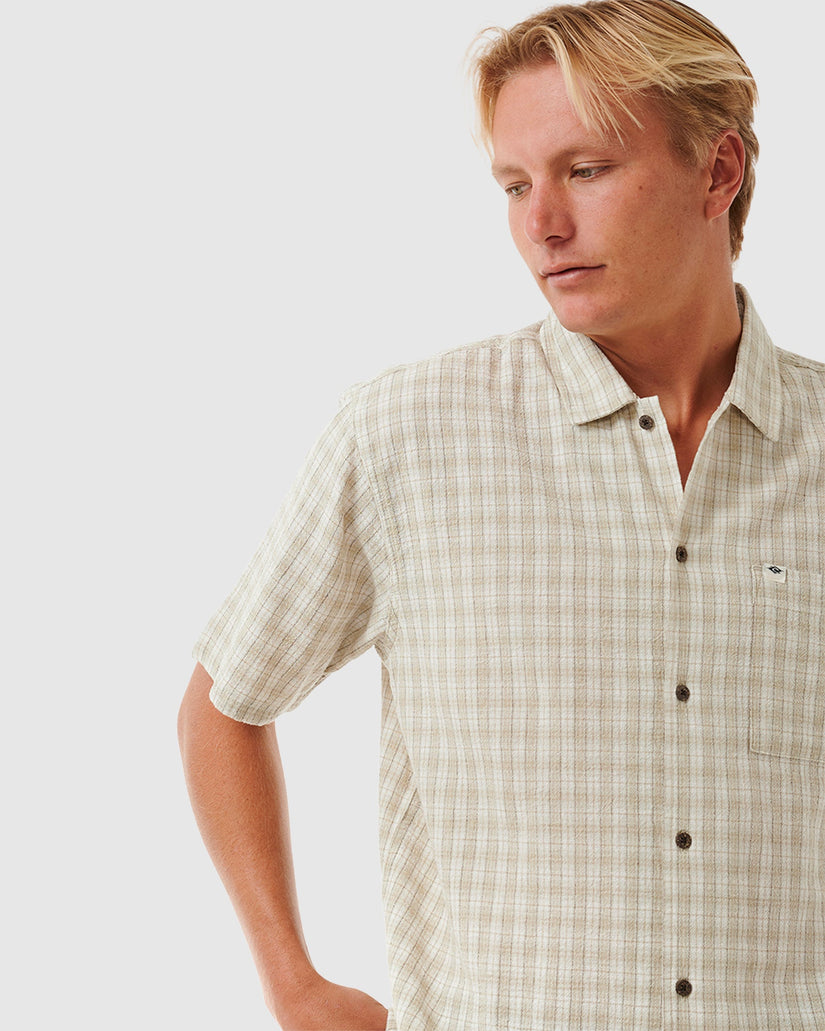 MENS CLASSIC SURF CHECK SHORT SLEEVE SHIRT