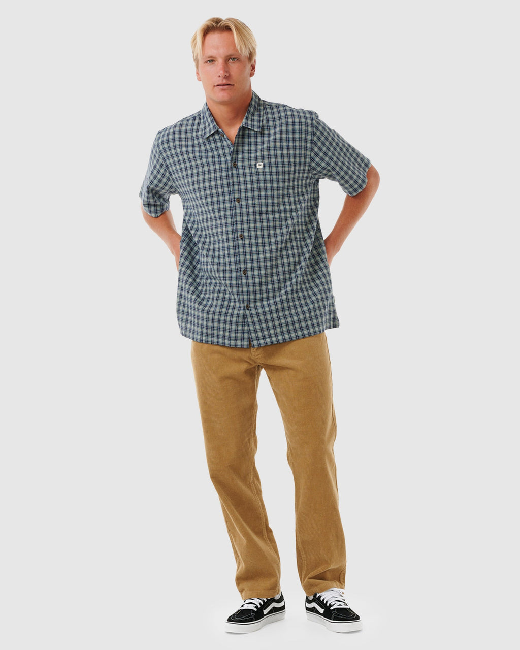MENS CLASSIC SURF CHECK SHORT SLEEVE SHIRT