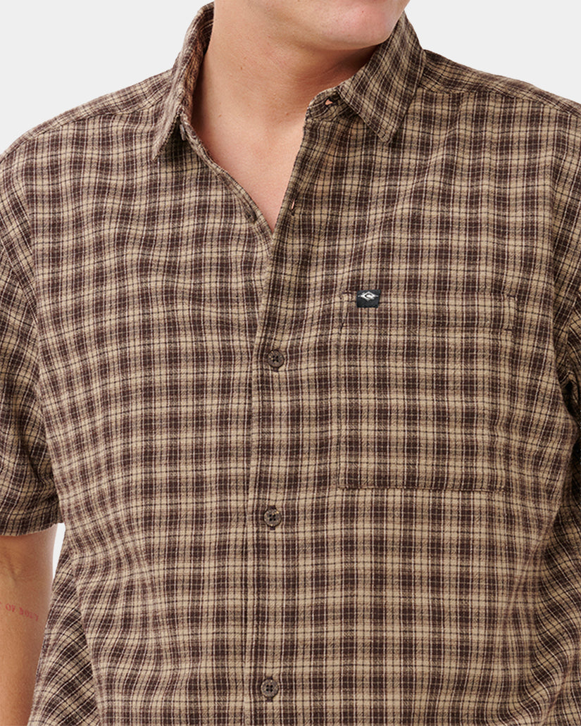 Mens Classic Surf Check Short Sleeve Shirt