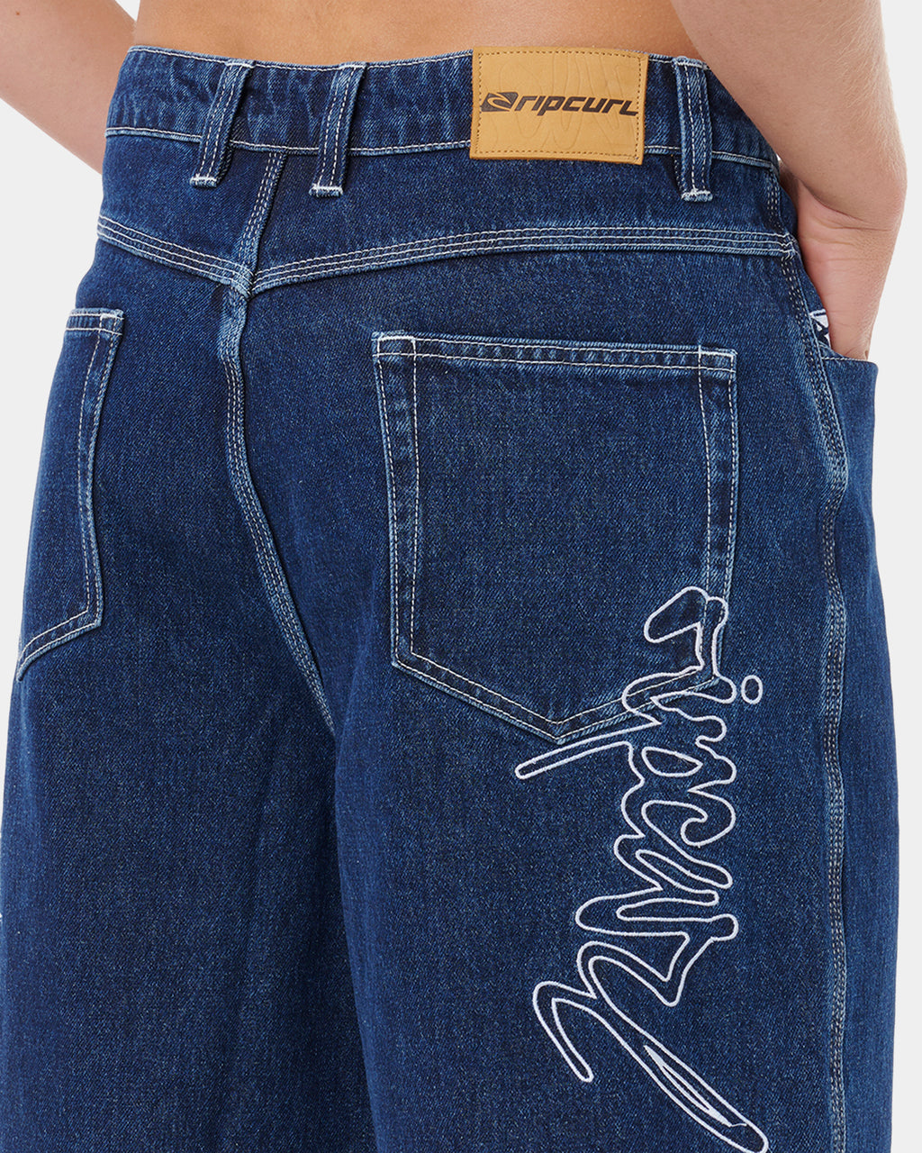 Mens Medina Script Denim Shorts
