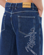 Mens Medina Script Denim Shorts