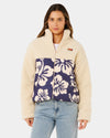 Womens Surf Side Puffer Fleece Jacket