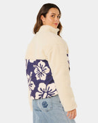 Womens Surf Side Puffer Fleece Jacket