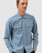 MENS DENIM LONG SLEEVE SHIRT