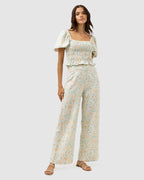 WOMENS PALOMA FLORAL WIDE LEG PANTS