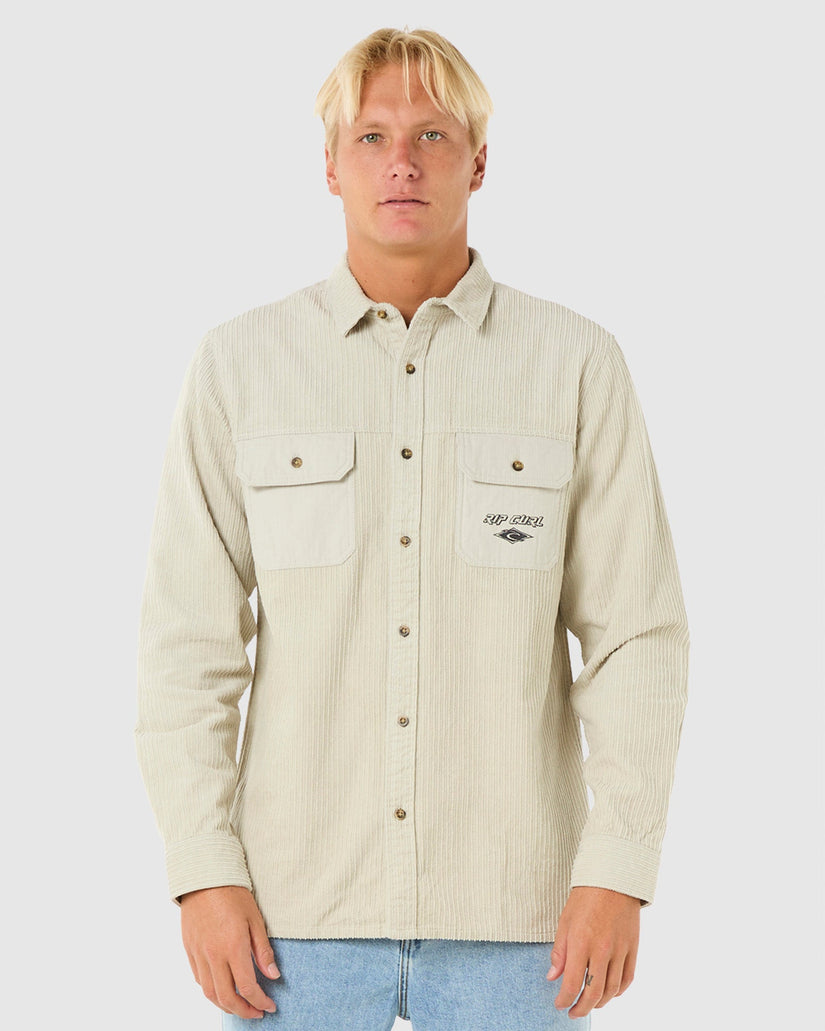 Mens Raw Energy Cord Long Sleeve Shirt