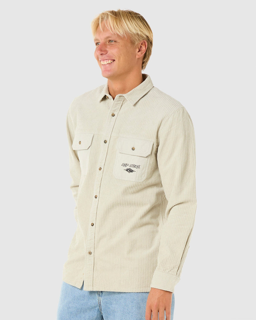 Mens Raw Energy Cord Long Sleeve Shirt