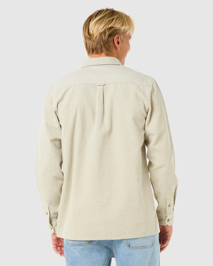 Mens Raw Energy Cord Long Sleeve Shirt