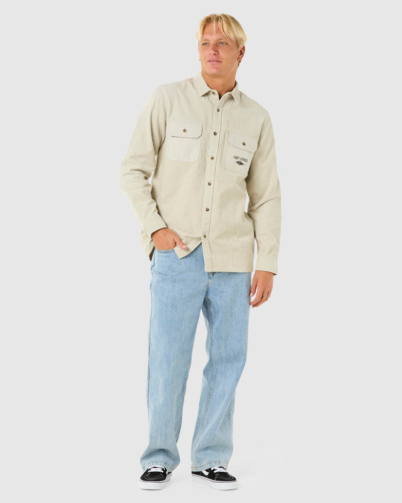 Mens Raw Energy Cord Long Sleeve Shirt